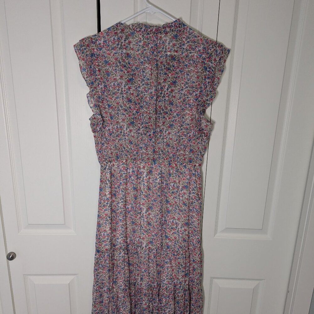 NWT BB Dakota by Steve Maden Canyon Moon Dress Blue Floral Ruffle